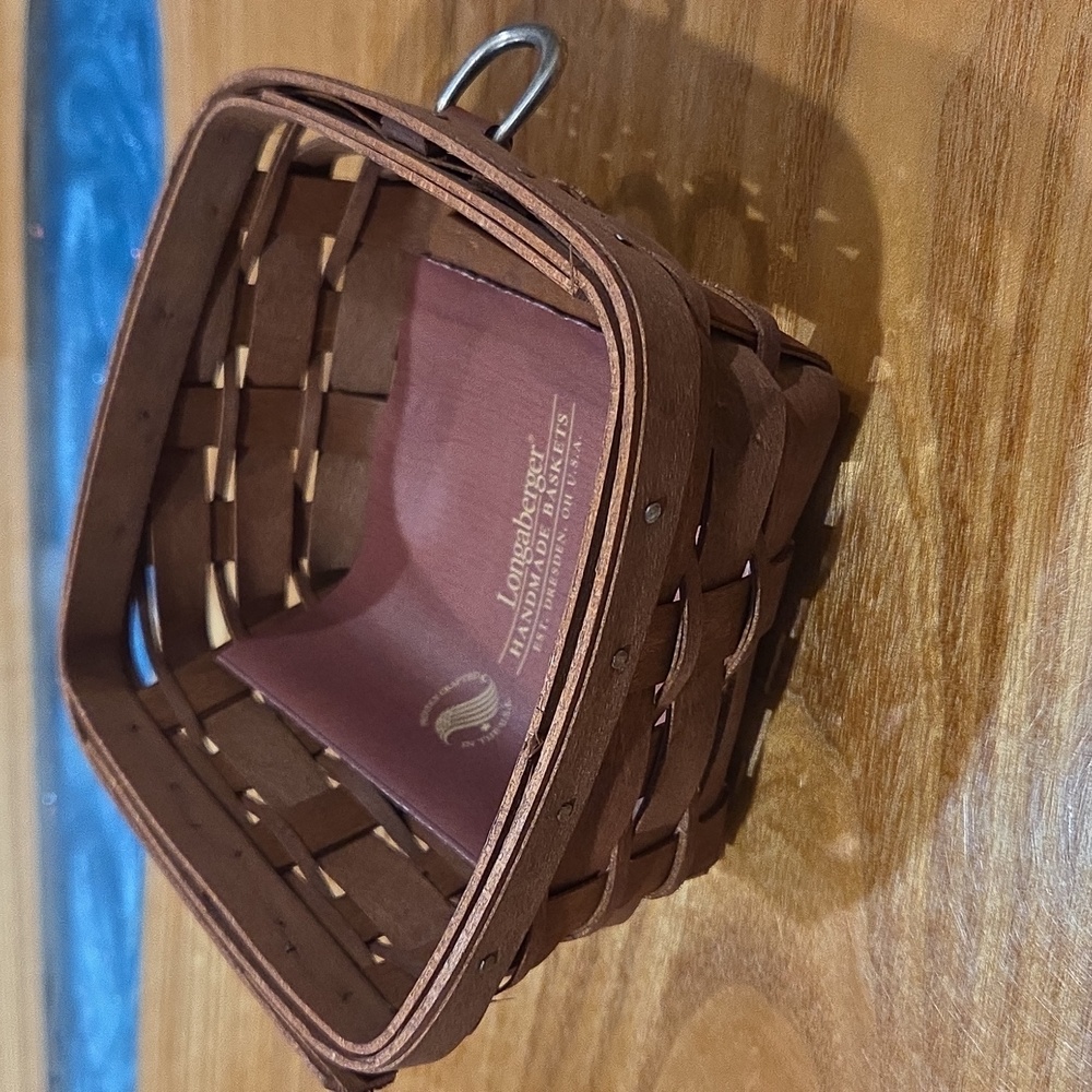 Longaberger Handwoven Sort/Store Bussines Card Basket - Picture 3 of 5